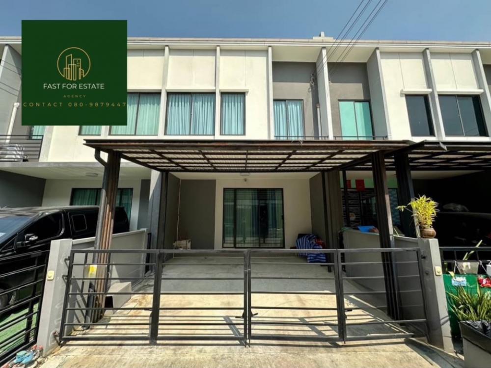 For RentTownhouseRama5, Ratchapruek, Bangkruai : 🏠2-story townhome for rent, Pleno Ratchaphruek, 3 bedrooms, 2 bathrooms, 2 parking spaces, very special price, empty house, pets allowed. Near Chao Phraya Market