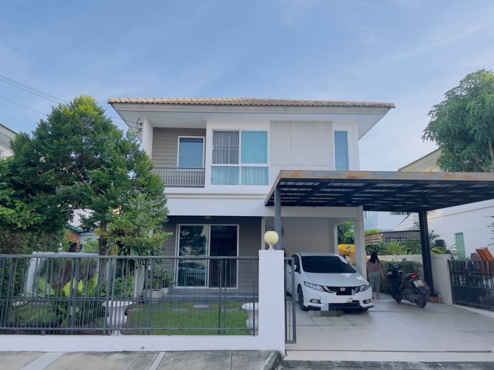 For SaleHouseNonthaburi, Bang Yai, Bangbuathong : 2-story detached house for sale, Prueklada Village, Bang Yai, 3 bedrooms, near the garden, near Clubhouse, Soi Khlong Thanon, near Central Westgate, Bang Phai BTS, price only 4.69 million baht.