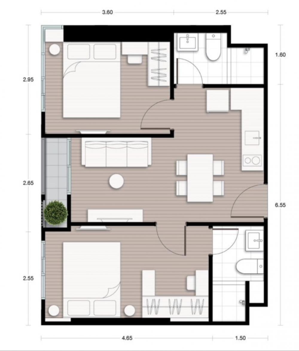 ขายดาวน์คอนโดพระราม 9 เพชรบุรีตัดใหม่ RCA : ขายดาวน์ 1 Bedroom Plus ชั้น 22 โคต้าต่างชาติ หายาก