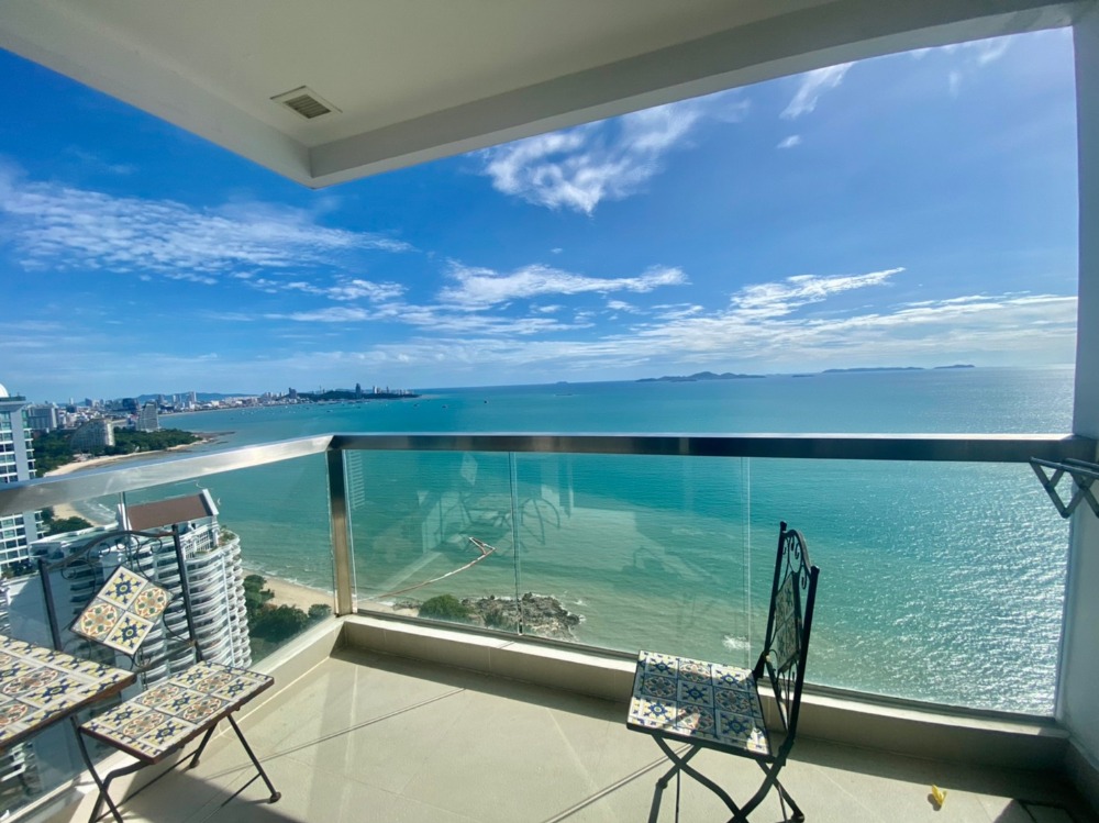 ขายคอนโดพัทยา บางแสน ชลบุรี สัตหีบ : The Palm Wongamat Beach Front Pattaya  2Beds Sea view (S03-0916)