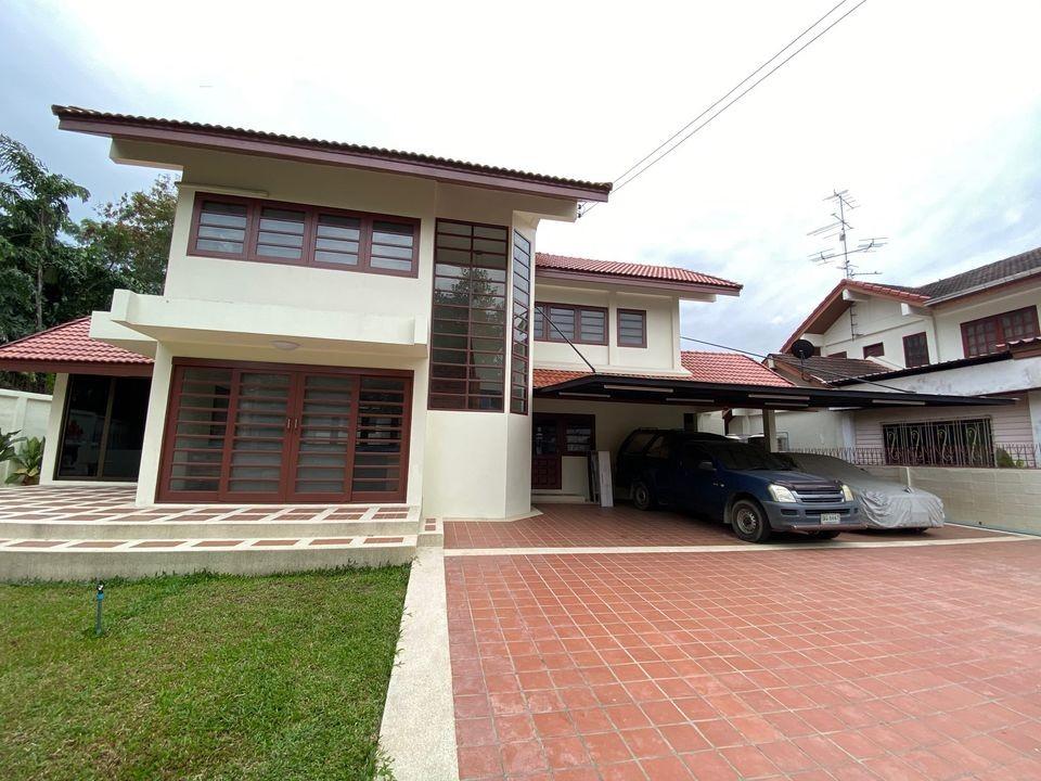 For RentHouseYothinpattana,CDC : L8, 2-storey detached house for rent, Orchid Villa Village, near the expressway, Soi Pradit Manutham 10