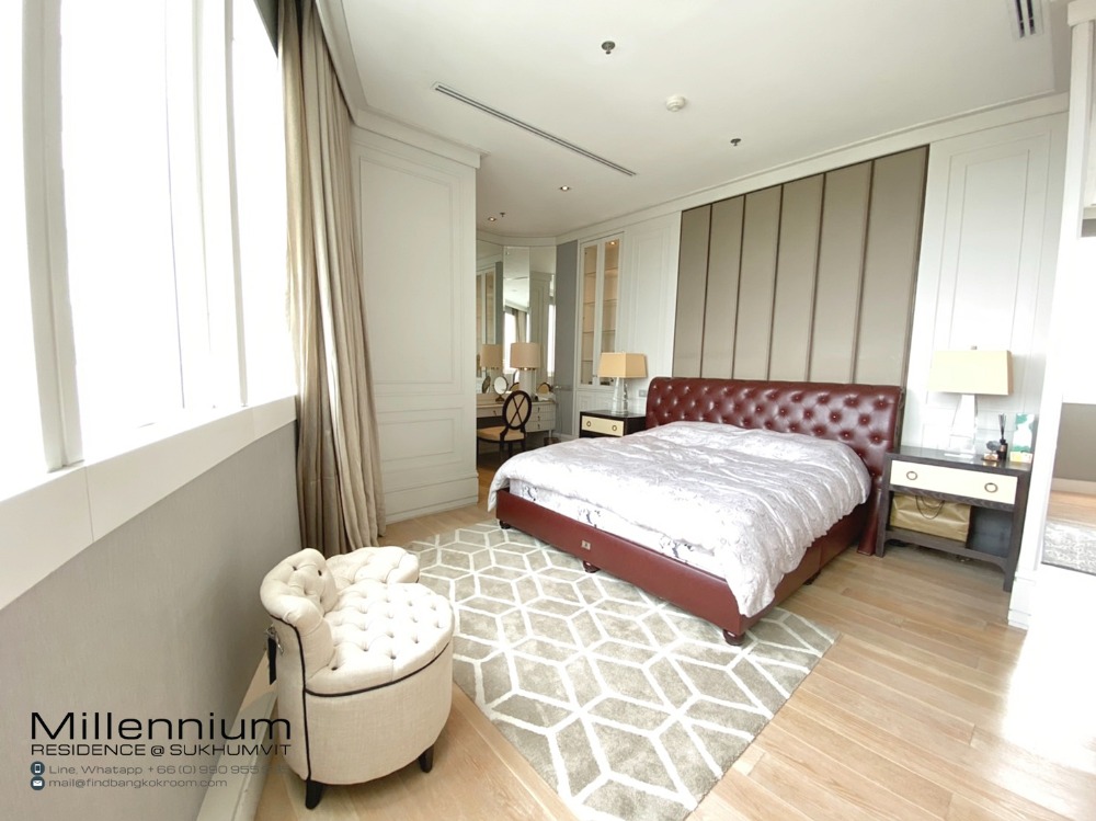 For RentCondoSukhumvit, Asoke, Thonglor : Millennium Residence Luxury Duplex 3 Bedroom 3 Bathroom For Rent