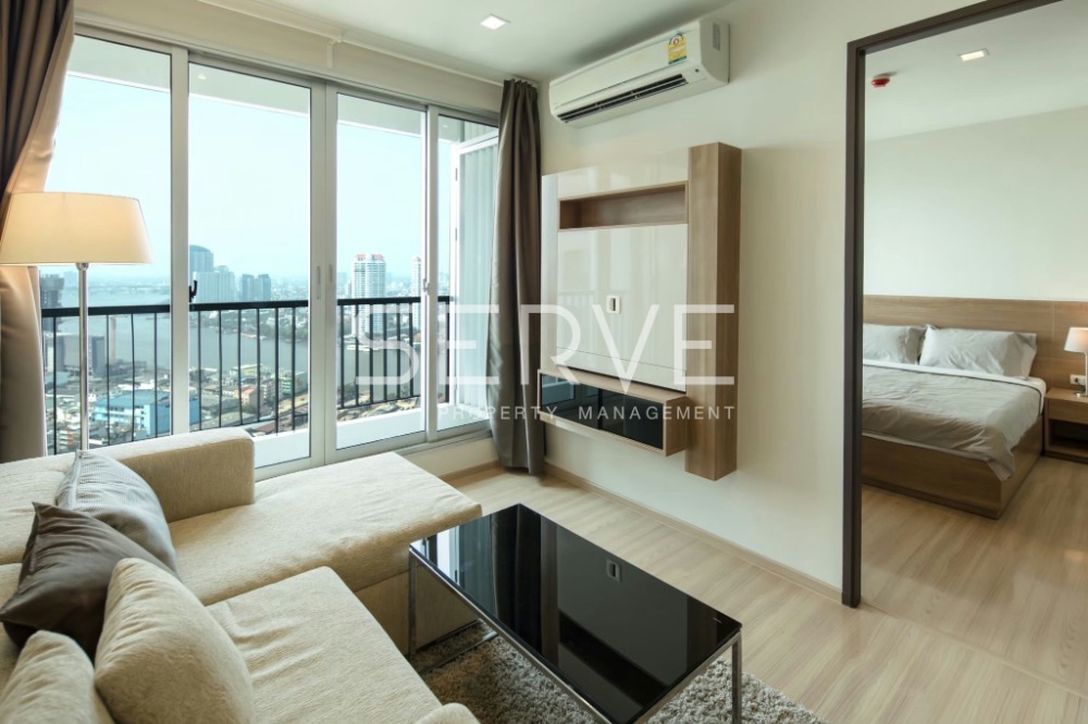 For RentCondoSathorn, Narathiwat : 🔥30K🔥- Nice Room 1 Bed 45 sq.m. High Fl. 30+ Good Location BTS Saphan Taksin station 340 m. at Rhythm Sathorn Condo  / For Rent