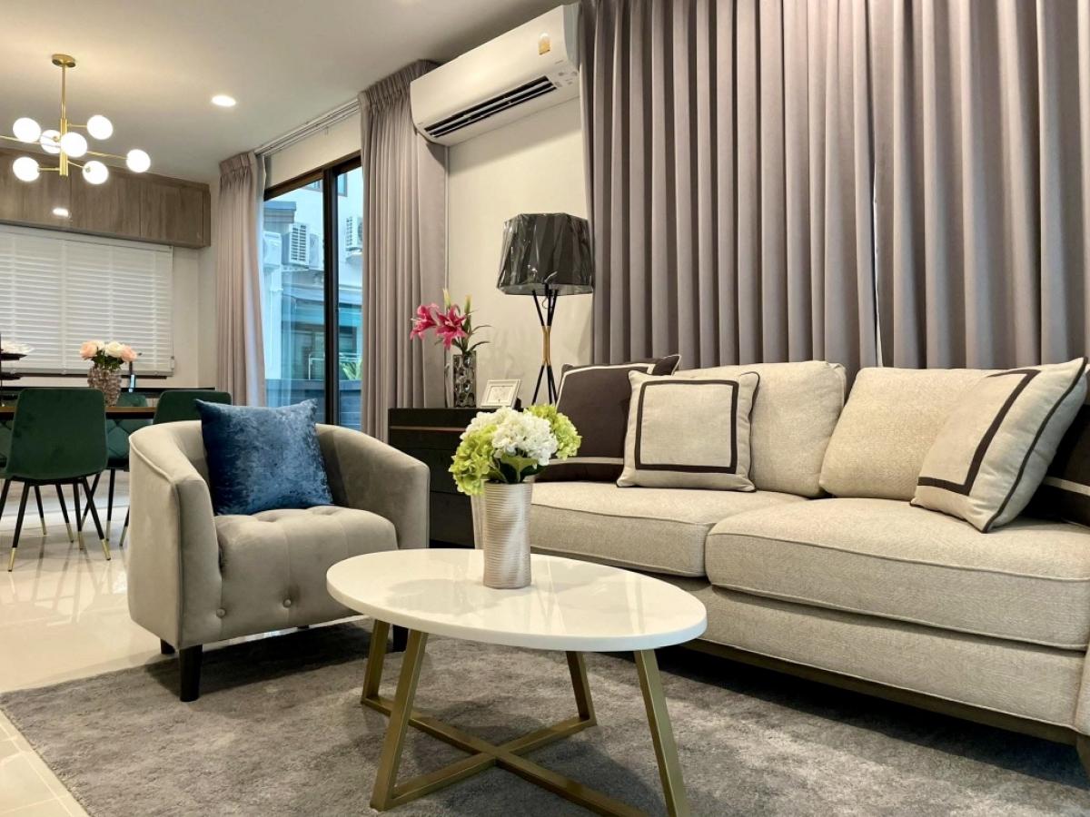 For RentHousePattanakan, Srinakarin : 🌟For Rent: Detached House in Burasiri Krungthep Kreetha. This 2-storey detached house features 4 bedrooms and 4 bathrooms. It’s nicely decorated and fully furnished.💥Rental Fee: 130,000 THB/Month