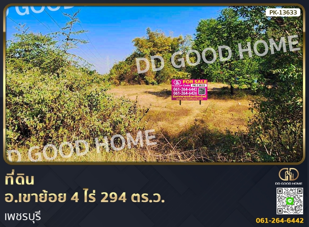 For SaleLandCha-am Phetchaburi : 📢Land for sale Khao Yoi District, 4 rai 294 sq w, Phetchaburi