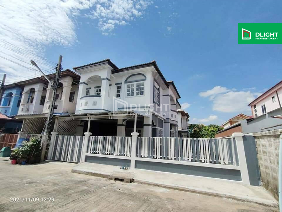 For SaleHouseNonthaburi, Bang Yai, Bangbuathong : 2-story twin house, Bang Bua Thong area, Siriwan Chuanchom Village, 42 sq m, 3 bedrooms, 2 bathrooms, price 3.2 million baht.