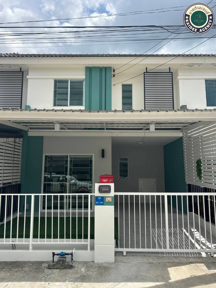 For SaleTownhousePathum Thani,Rangsit, Thammasat : 2-story townhome, Pruksa Village, Bang Kradi, Titanon, Mueang Pathum, Khlong Luang, Pathum Thani, Rangsit, Future Park, Iyara Market, Thai Market, Si Mum Mueang Market. Thammasat University Rangsit Rajamangala Technology Dream World