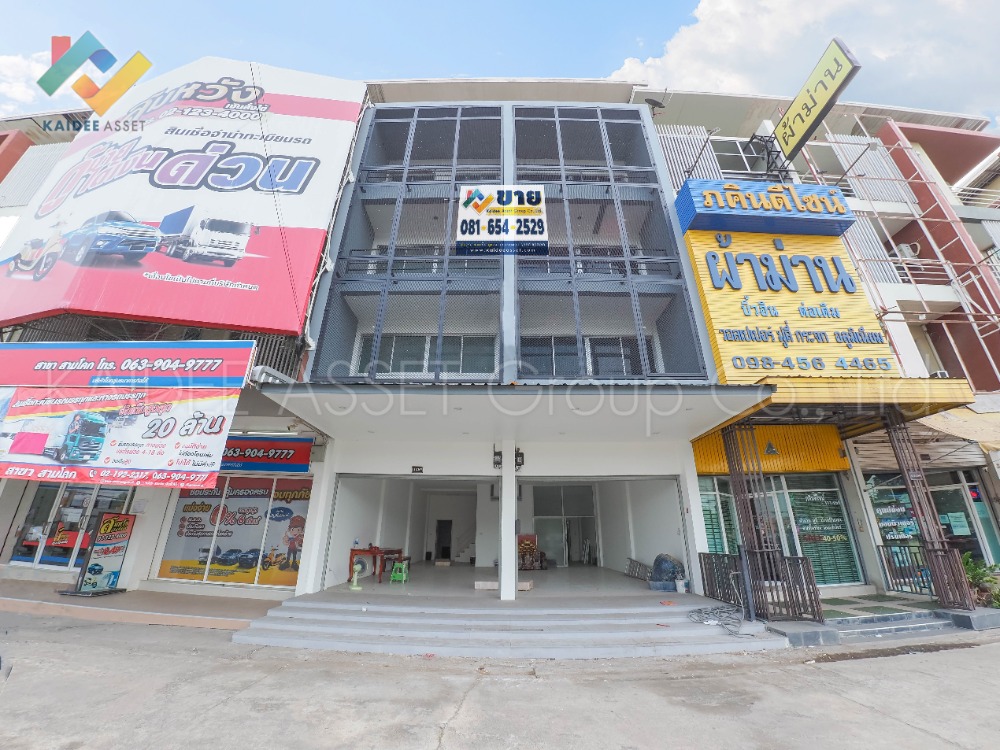 For SaleShophousePathum Thani,Rangsit, Thammasat : Shophouse, commercial building, Phattra Private 2, Sam Khok, Pathum Thani, next to road 3111