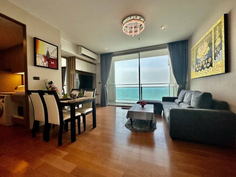 For SaleCondoSriracha Laem Chabang Ban Bueng : Sriracha Condo for sale Big room, sea view Fully furnished, 17th floor