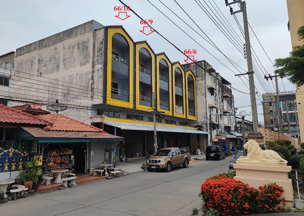 For SaleShophouseSamut Prakan,Samrong : 3.5 storey shophouse with rooftop, beginning of Soi Thai Prakan 1/4