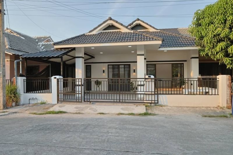 For SaleHouseSriracha Laem Chabang Ban Bueng : Single-storey detached house for sale Ban Mak Mai Laem Chabang Village 1, Thung Krat, Laem Chabang