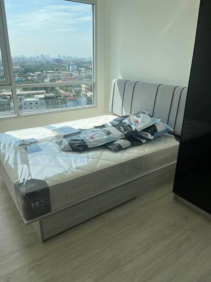 For RentCondoChaengwatana, Muangthong : ★ Niche mono Cheangwattana ★ 28 sq m., 14th floor (1 bedroom, 1 bathroom), ★ near MRT Si Rat Station ★ near Makro and Tesco Lotus ★ many amenities ★ Complete electrical appliances