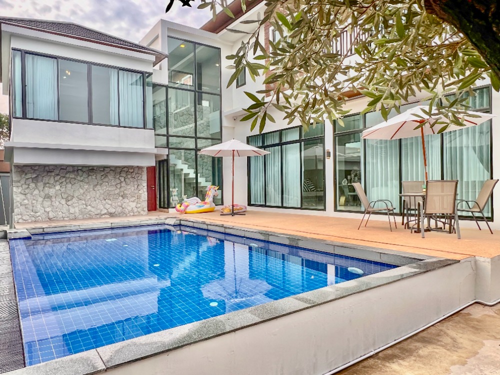 For SaleHouseNawamin, Ramindra : Luxury house for sale, Pool Villa, Phahonyothin 56, Sai Mai, Bangkok.