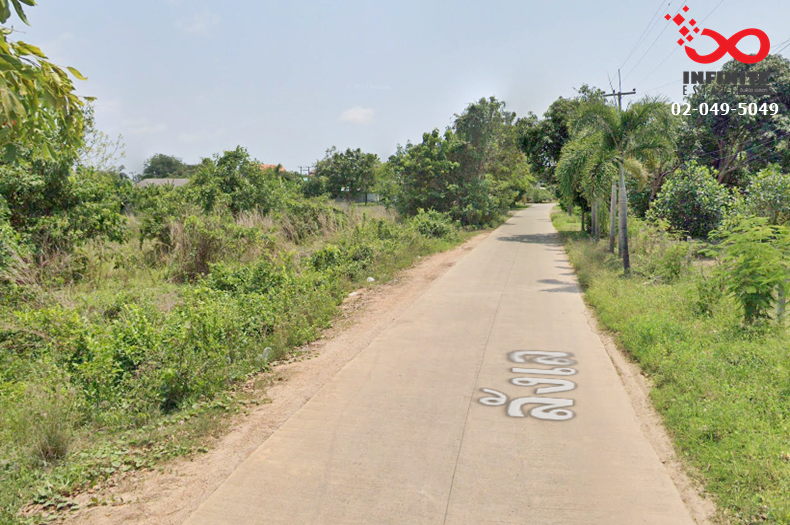 For SaleLandRayong : Empty land for sale, 1 rai, 2 ngan, 99.9 square wah, Mae Ramphueng-Sukhumvit Road, Soi Lang, Rayong.