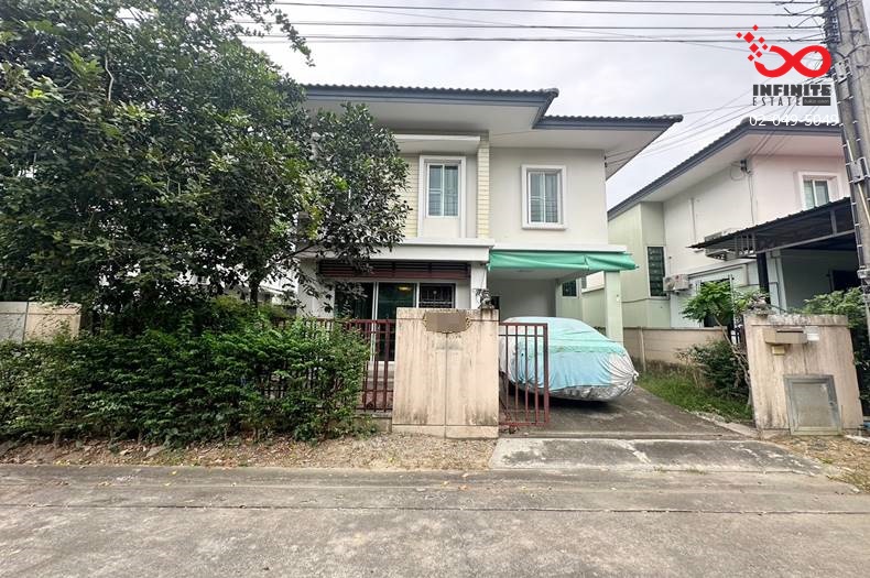 For SaleHouseNonthaburi, Bang Yai, Bangbuathong : 2-story semi-detached house for sale, Pruksa Village 28 Wongwaen-Rattanathibet Kanchanaphisek Road