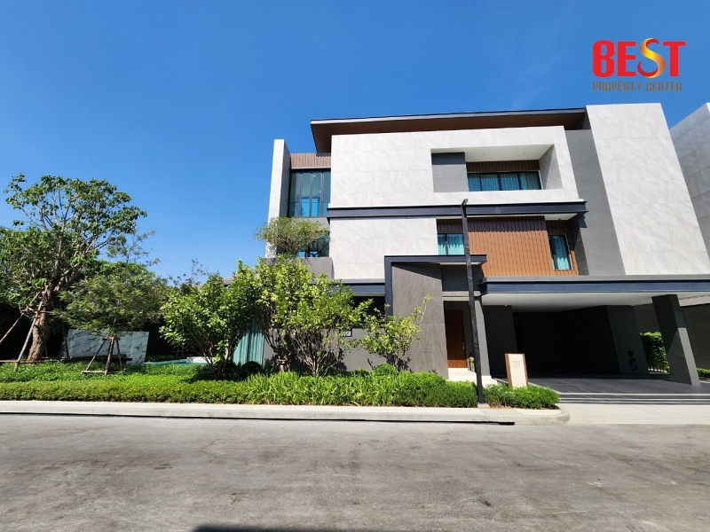 For SaleHouseYothinpattana,CDC : Single house for sale, Pool Villa, The Honor Yothinpattana project, with elevator and private swimming pool in every house, near Ramintra Expressway, Soi Yothinpattana, new project from AssetWise.