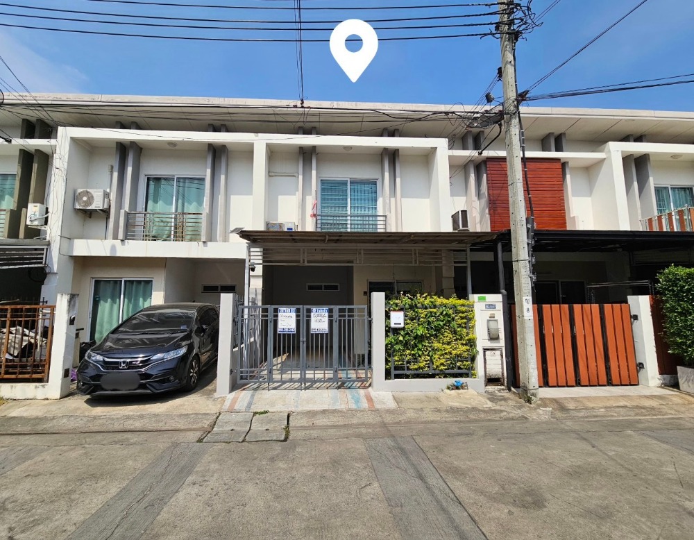 For SaleTownhouseNonthaburi, Bang Yai, Bangbuathong : Townhome for sale, Pruksa Town Village Next Tiwanon-Rama 5, area 16 square wah, 3 bedrooms, 2 bathrooms, Nakhon In Road, Bang Kruai District, Bang Khu Wiang Subdistrict. Nonthaburi Province