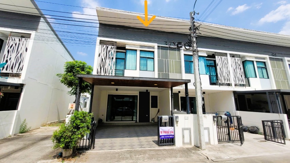 For SaleTownhouseChaengwatana, Muangthong : Fully furnished, fully built-in!! Selling a townhouse in good condition, The Trust Ratchaphruek-Rattanathibet project, 2 houses on the edge, near Ratchaphruek Road, convenient transportation, good value price