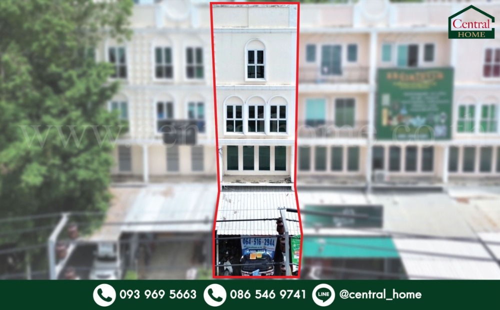 For SaleShophouseNawamin, Ramindra : 3-story commercial building near Pattawikorn Market