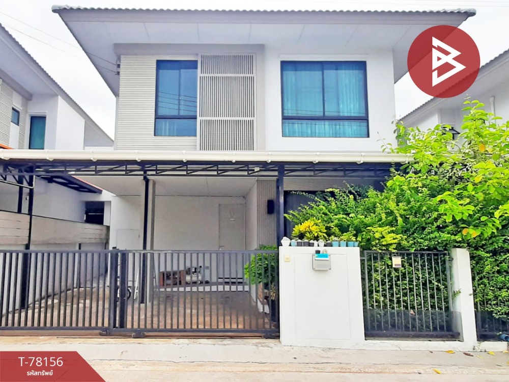 For SaleHouseChachoengsao : Semi-detached house for sale, My Green Bang Phra Village, Chachoengsao.