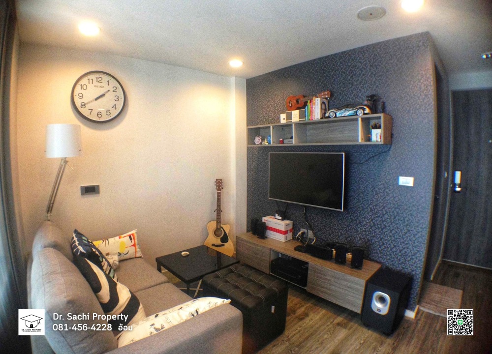 For SaleCondoLadprao, Central Ladprao : Condo for sale, Modiz Lat Phrao 18, size 29.69 sq m, 2nd floor, near Central Lat Phrao, blue and yellow MRT.