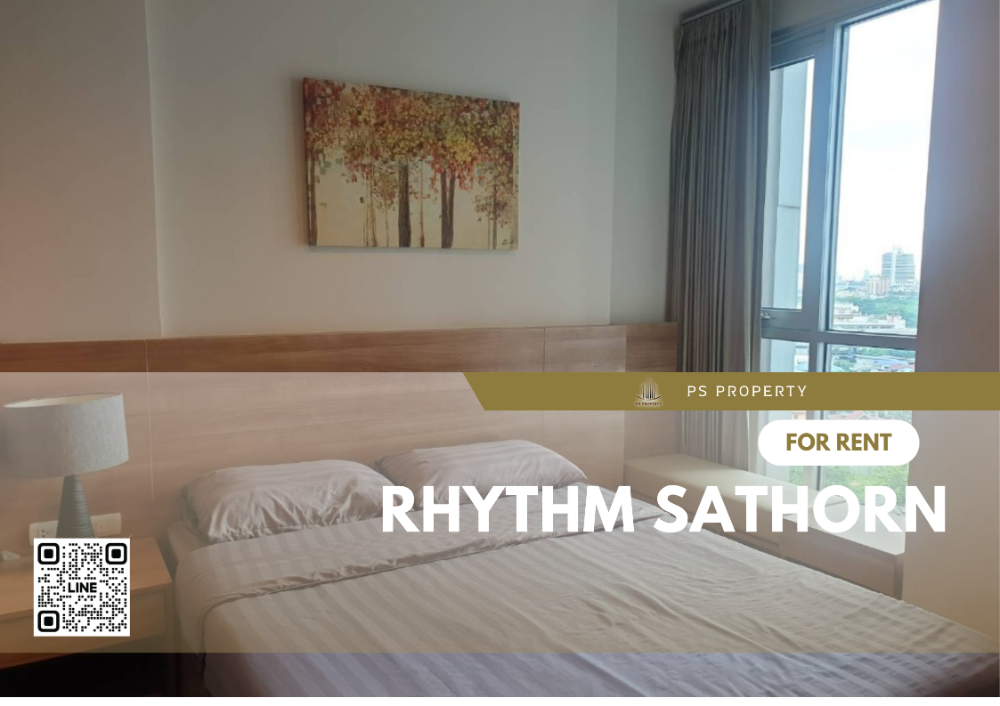 ให้เช่าคอนโดสาทร นราธิวาส : ให้เช่า✨Rhythm Sathorn✨ห้องสวย เฟอร์นิเจอร์ เครื่องใช้ไฟฟ้าครบ ใกล้ BTS สุรศักดิ์