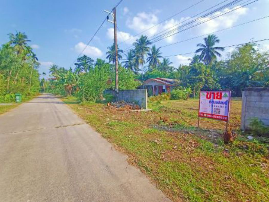 For SaleLandNakhon Si Thammarat : Land for sale, land in Ron Phibun District, area 2 rai 2 ngan 66.3 sq m, suitable for making a garden house. or kept as property