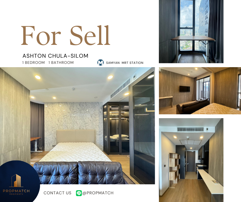 ขายคอนโดสยาม จุฬา สามย่าน : 🏙️ BEST DEAL FOR BUY | Ashton Chula-Silom 1 Bathroom 1 Bathroom 35 sq.m. - 8.19 M฿ Tel.0909426442 K.Film