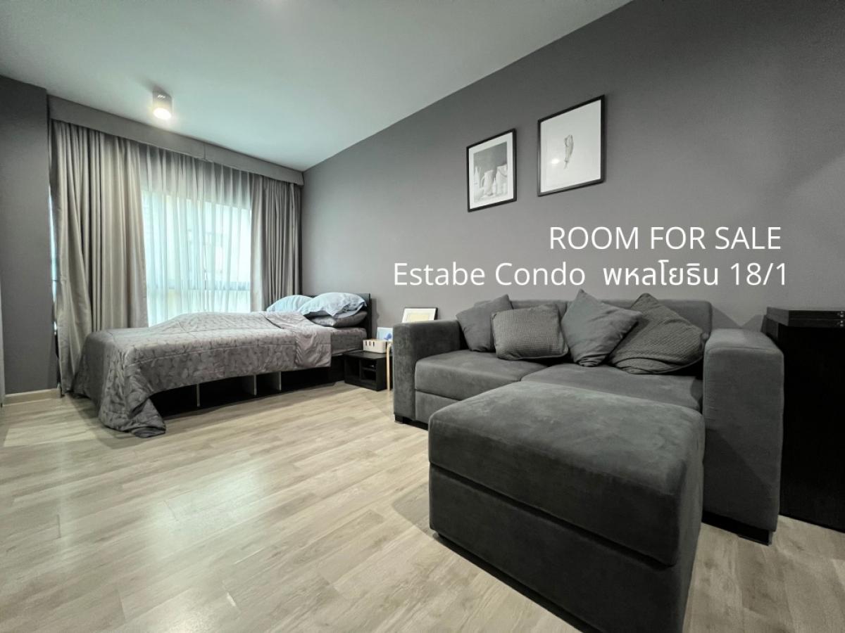 For SaleCondoSapankwai,Jatujak : Condo Estabe Phahon 18 | 1 BR | 1 BA | 1 parking space | Corner room 7th Floor (owner’s post)