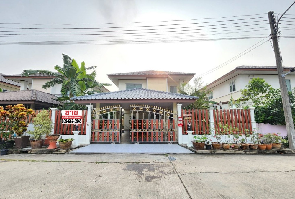 For SaleHousePathum Thani,Rangsit, Thammasat : Single house for sale Panyasiri Village, Lat Lum Kaeo, Pathum Thani Province (60 sq m.)