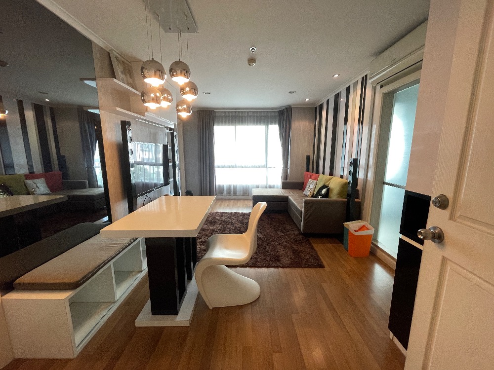 For RentCondoRama3 (Riverside),Satupadit : For rent, 53 sq m, 2 bedrooms, beautiful, clean, ready to move in / Lumpini Park Riverside Condo Rama 3.