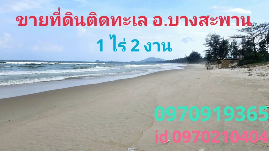 ขายที่ดินหัวหิน ประจวบคีรีขันธ์ : ขาย ที่ดิน  1 ไร่ 2 งาน ติดทะเล หาดบ้านกรูด-ดอนสำราญอ.บางสะพาน ประจวบคีรีขันธ์