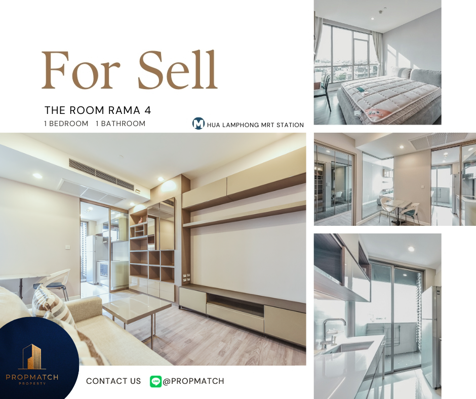 For SaleCondoSiam Paragon ,Chulalongkorn,Samyan : 🏙️ BEST DEAL FOR BUY | The Room Rama 4 1 Bedroom 1 Bathroom 45 sq.m. - 6.59 M฿ Tel.0909426442 K.Film