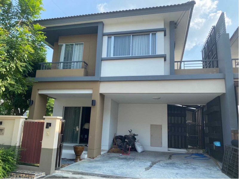 For SaleHouseChachoengsao : L080841 Semi-detached house for sale, Atoll Bali Beach Project, On Nut-Lat Krabang Road.