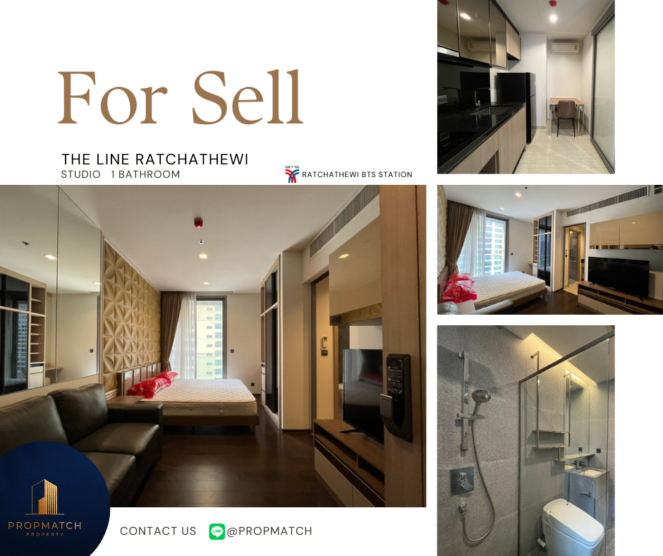 For SaleCondoRatchathewi,Phayathai : 🏙️ BEST DEAL FOR BUY | THE LINE Ratchathewi Studio 1 Bathroom 28 sqm. - 5.99 M฿ Tel.0909426442 K.Film