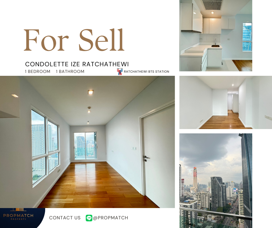 For SaleCondoRatchathewi,Phayathai : 🏙️ BEST DEAL FOR BUY | Condolette Ize Ratchathewi 1 Bedroom 1 Bathroom 42 sq.m. - 5.5 M฿ Tel.0909426442 K.Film