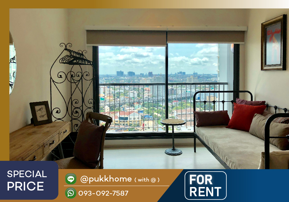 For RentCondoOnnut, Udomsuk : 📣 Life Sukhumvit 48 / 2 bedrooms, beautifully decorated room, high floor, room updates every day 📞 Line : @pukkhome (with @)