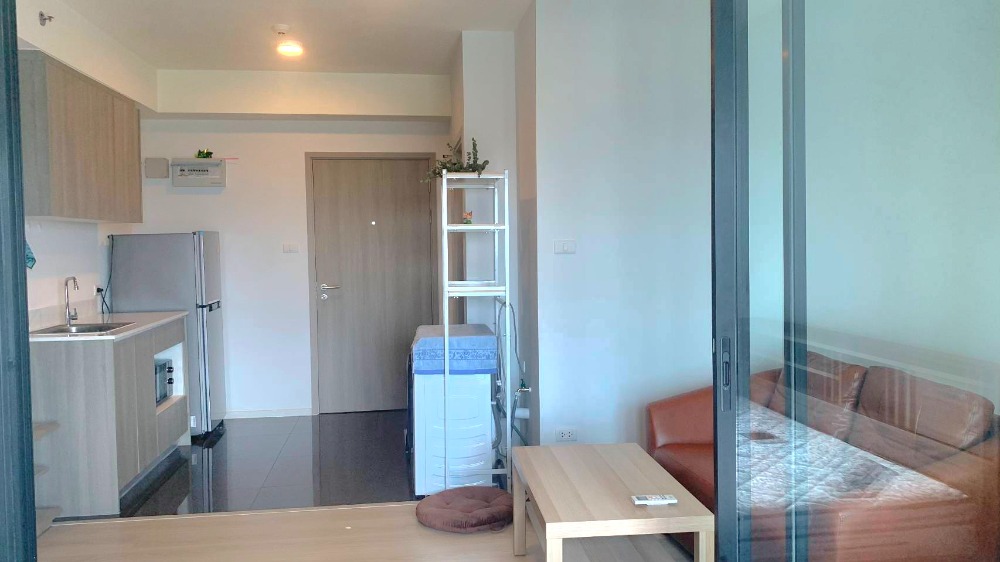 For RentCondoBangna, Bearing, Lasalle : 🛟Condo for rent A Space mega Bangna 1, project behind Mega Bangna shopping mall, 30 sq m, beautiful room, has washing machine, rent only 9000-