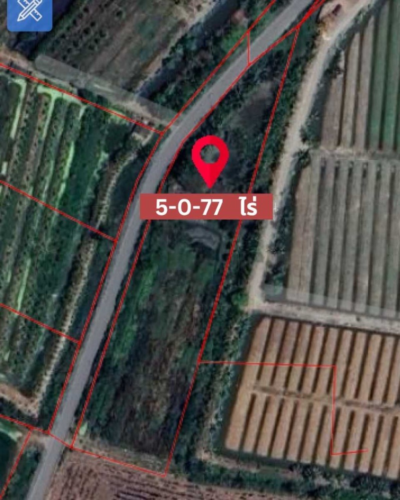 For SaleLandNakhon Pathom : L080892 Empty land for sale, 5 rai, Kamphaeng Saen, Nakhon Pathom.