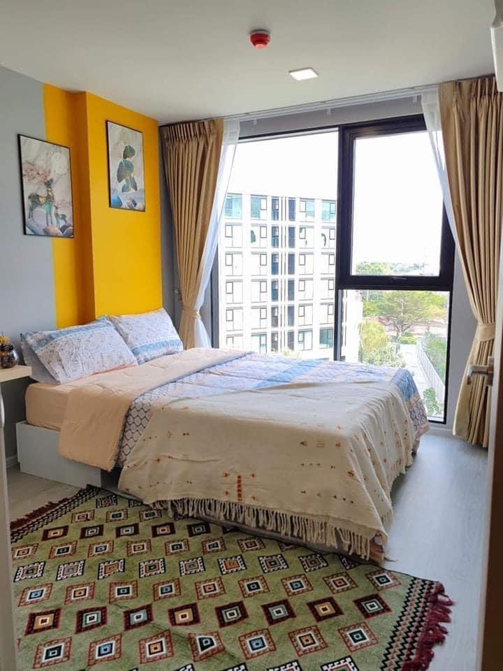 For RentCondoOnnut, Udomsuk : New room for rent, brand new 💜 Atmoz Oasis Onnut, 6th floor, Building D, near Sri Nuch BTS 🚊 Ready to move in 📣