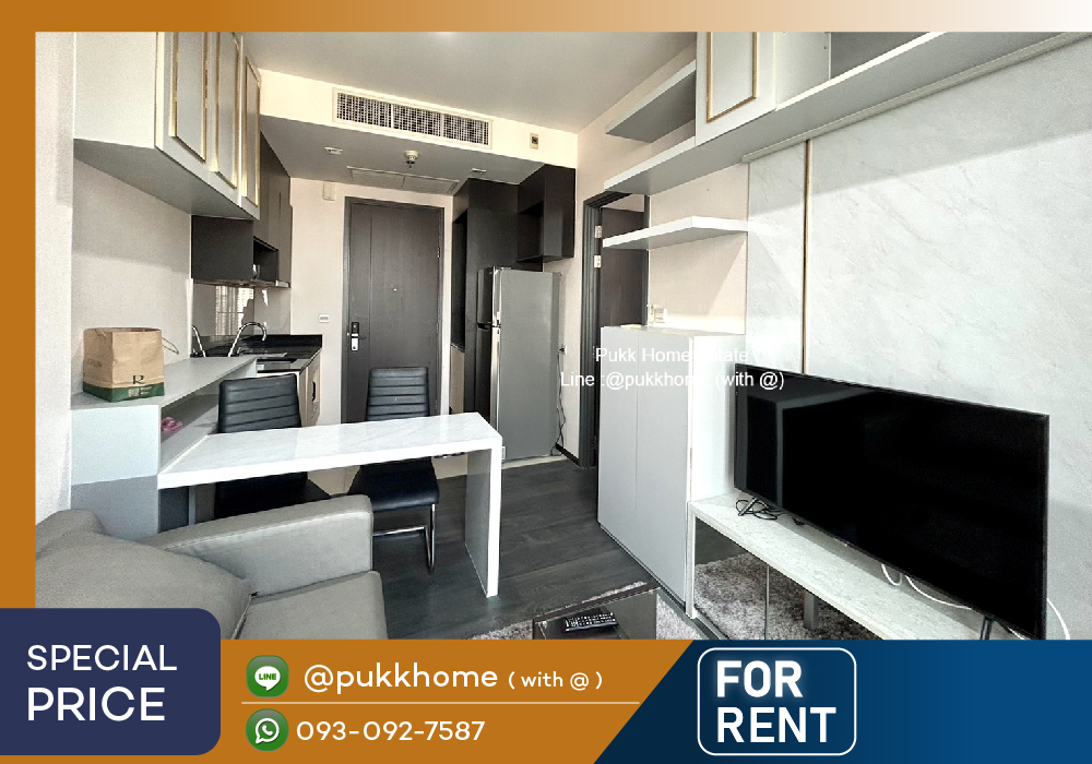 For RentCondoSukhumvit, Asoke, Thonglor : 📣 Edge Sukhumvit 23 / size 30 sq m, 10th floor +1 bedroom, decorated room, ready to move in.