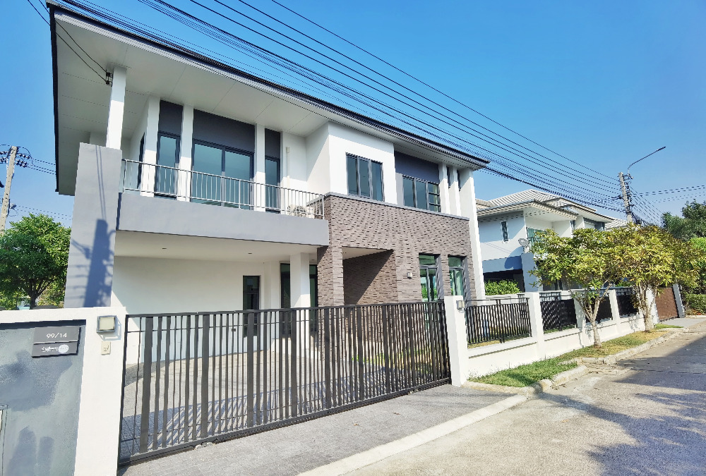 For SaleHouseNonthaburi, Bang Yai, Bangbuathong : Single house Kanchanaphisek - 340, size 106 sq m, Suetrong Premium, Bang Bua Thong, new house, never lived in, big house, lots of usable space, near Central Westgate, Kasemrad Hospital Rattanathibet.