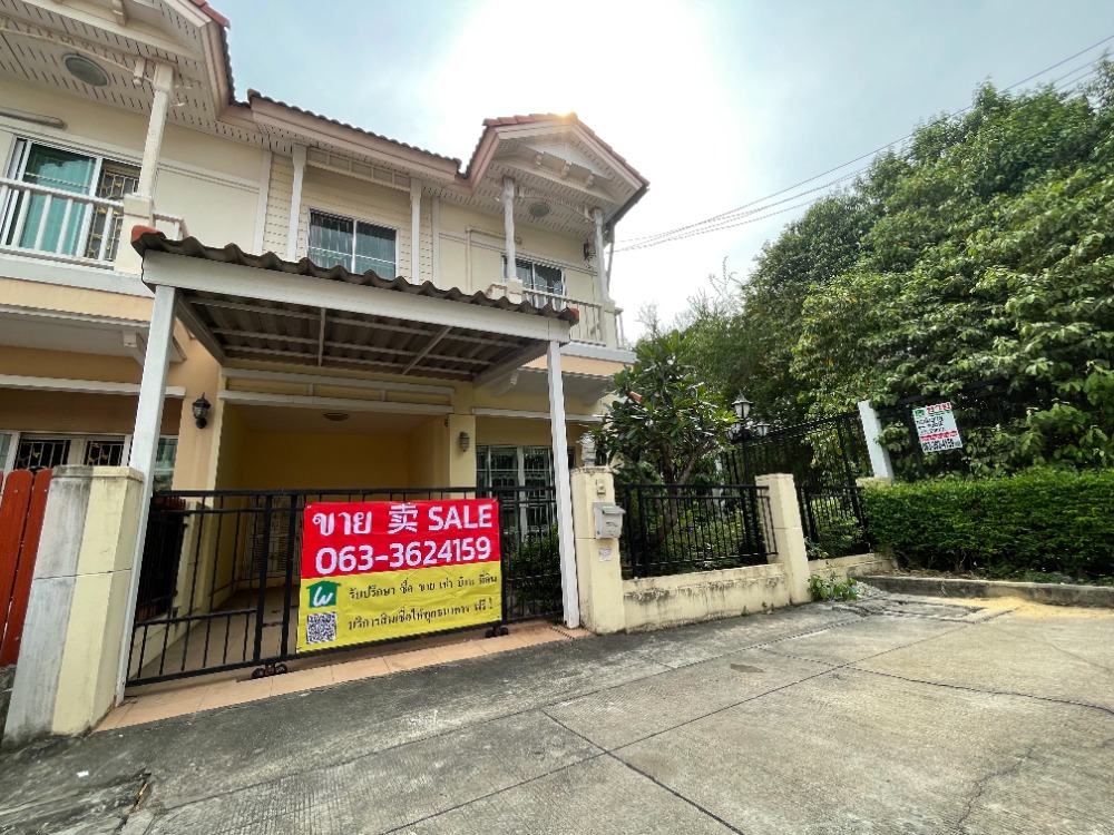 For SaleHouseNonthaburi, Bang Yai, Bangbuathong : Townhouse for sales at The Villa Rattanathibet Tha-It , corner unit larger area best price near Rattanathibet road and Ratchapruek Road