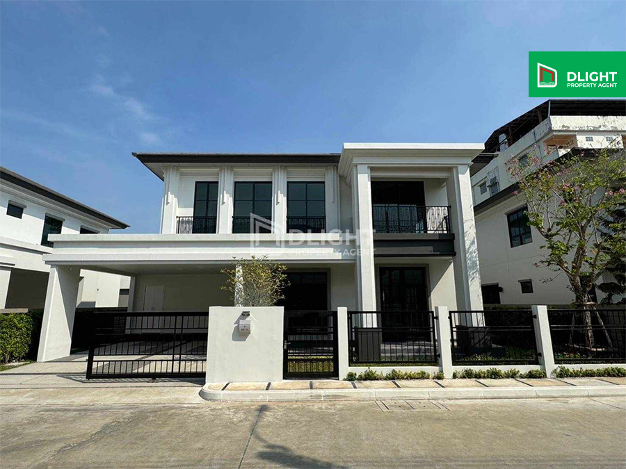 For SaleHouseLadkrabang, Suwannaphum Airport : New house, Setthasiri Village, Bangna, Suvarnabhumi, 63.2 sq m, 247 sq m, 4 bedrooms, 4 bathrooms, selling for 19.5 million baht, renting 180,000 baht/month.