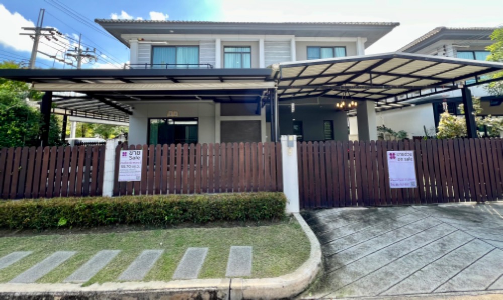 For SaleHouseRama5, Ratchapruek, Bangkruai : Single house (55.70 sq m) Venue Rama 5, Nakhon In Road, Mueang Nonthaburi, ready-to-move-in house, built-in, full furnished, with air conditioning and electrical appliances throughout the house.