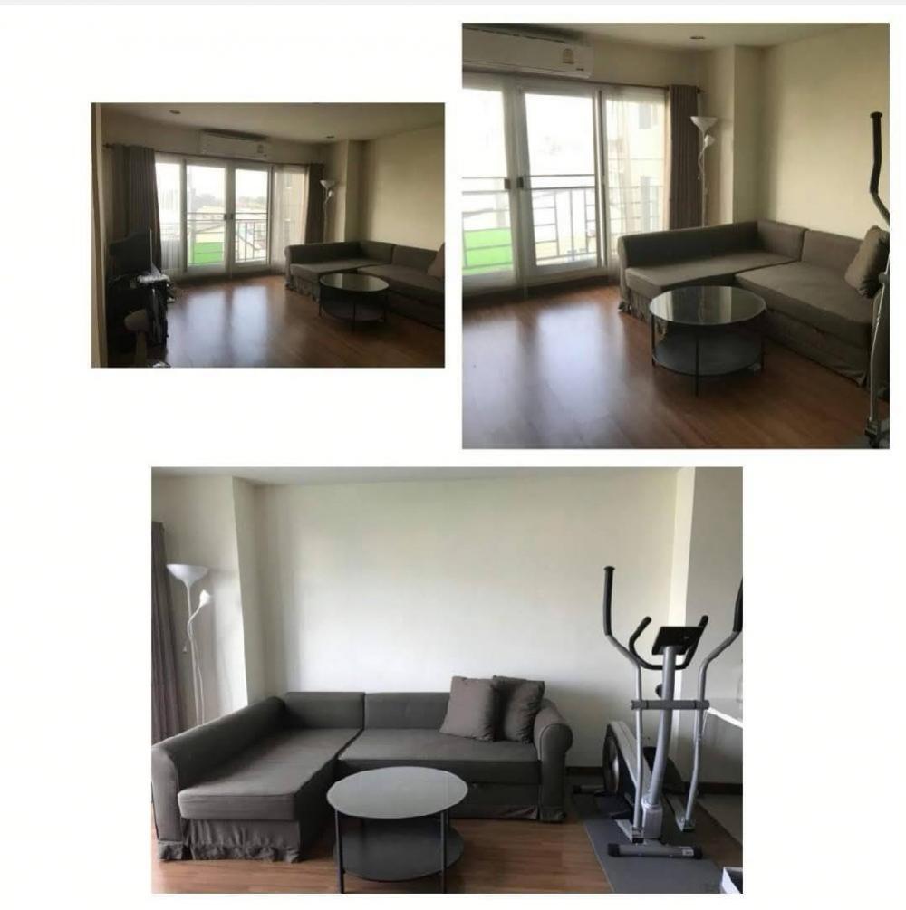 For SaleCondoNawamin, Ramindra : For sale/rent The Trend Ramintra 71, 4th floor, corner room, near the Pink BTS, area 63.34 sq m., free furniture, just carry your bags and move in.