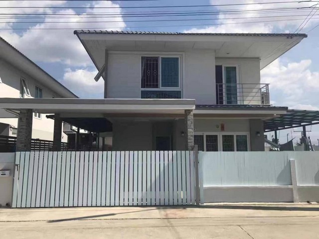 For SaleHouseNawamin, Ramindra : For sale: 2-storey detached house, corner house, Hathai Rat area, Khlong Sam Wa, Ban Prapa Traph, Ram Intra-Hathai Rat