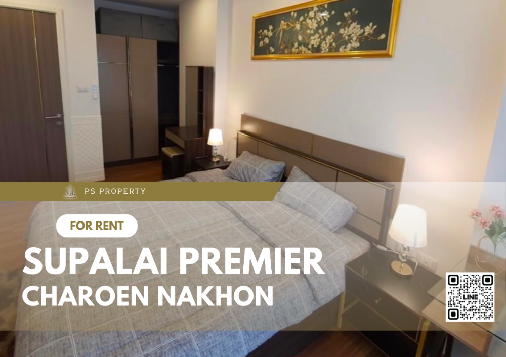 For RentCondoWongwianyai, Charoennakor : For rent 📌Supalai Premier Charoen Nakhon📌 near Icon Siam, furniture, complete electrical appliances.