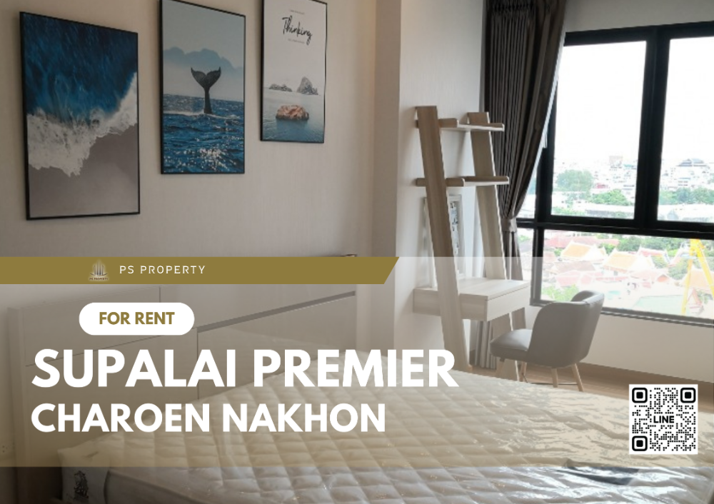 For RentCondoWongwianyai, Charoennakor : For rent📣Supalai Premier Charoen Nakhon📣Convenient transportation, near BTS Khlong San 50 meters, beautifully decorated, complete with electrical appliances.