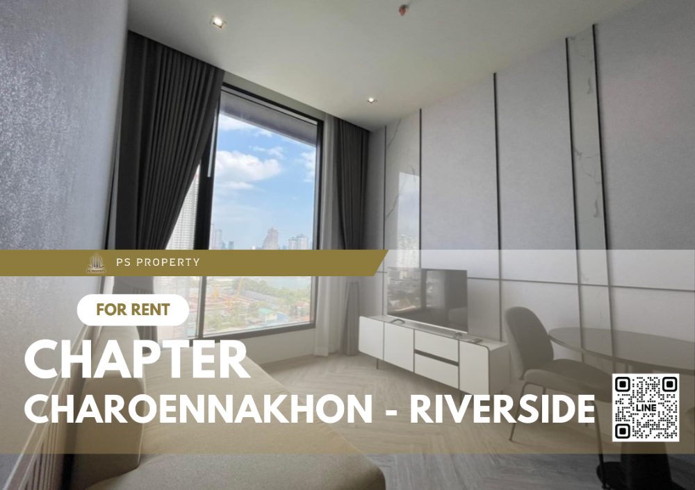 For RentCondoWongwianyai, Charoennakor : For rent🔥Chapter Charoennakhon - Riverside🔥Chao Phraya River view Fully decorated with furniture Complete electrical appliances